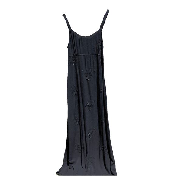 VTG Johnny Was Maxi Dress Small Black Embroidered Whimsigoth Boho Romance *Flaws - Picture 2 of 13